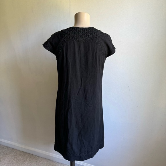 Roller Rabbit Faith Embroidered Cotton Shift Dress in Black - Picture 10 of 15
